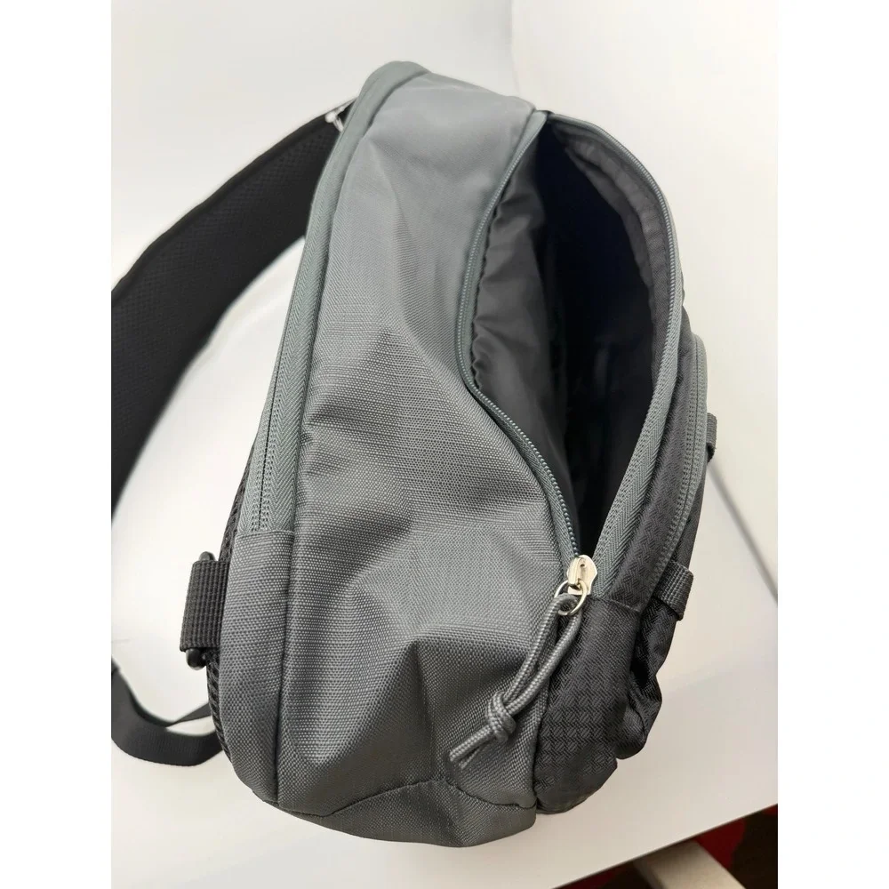 Bass Pro Shops Johnny Morris Sling Pack Backpack Charcoal Gray Black NWT